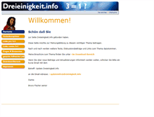 Tablet Screenshot of dreieinigkeit.info